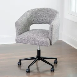 Office Furniture-Kirkland's Home Dotty Office Chair Gray
