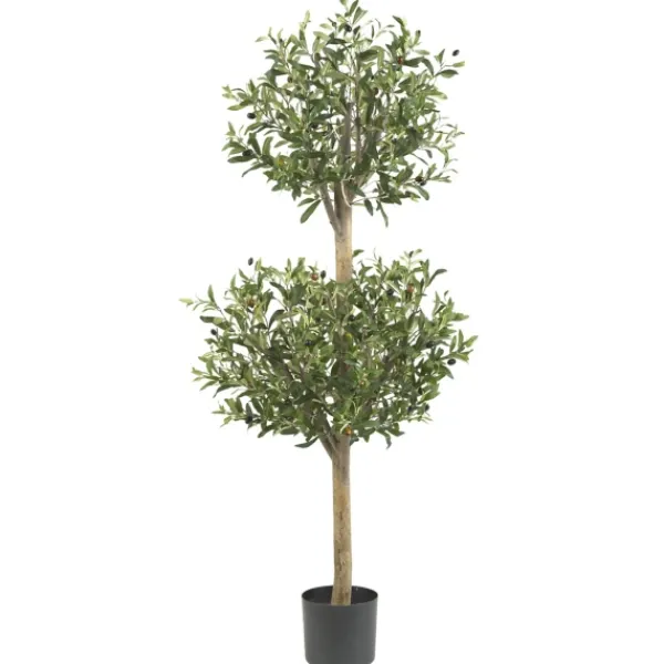 Trees & Topiaries-Kirkland's Home Double Ball Olive Tree Topiary