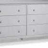 Dressers & Chests-Kirkland's Home Dove Brazilian Pine Wood Dresser Gray