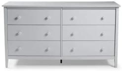 Dressers & Chests-Kirkland's Home Dove Brazilian Pine Wood Dresser Gray