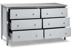 Dressers & Chests-Kirkland's Home Dove Brazilian Pine Wood Dresser Gray