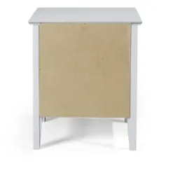 Nightstands-Kirkland's Home Dove Brazilian Pine Wood Nightstand Gray