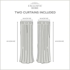 Curtains & Drapes-Kirkland's Home Dove Gray Floral 2-Pc. Curtain Panel Set, 84 In. Gray/White