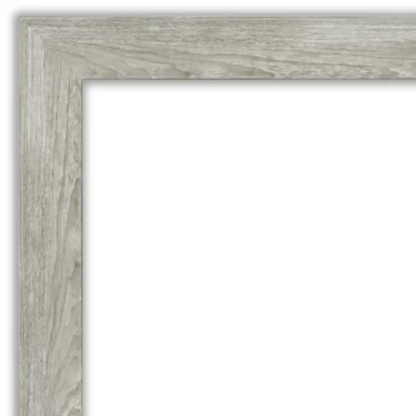 Decorative Mirrors-Kirkland's Home Dove Gray Scoop Frame Beveled Mirror, 42X30 In.