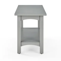 Benches & Ottomans-Kirkland's Home Dove Rustic Farmhouse Wood Bench Gray