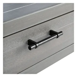 Console Tables-Kirkland's Home Dove Turned Leg Rustic Console Table Gray