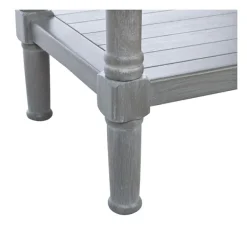Console Tables-Kirkland's Home Dove Turned Leg Rustic Console Table Gray