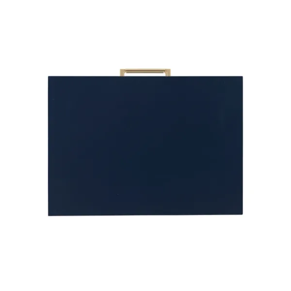 Nightstands-Kirkland's Home 2-Drawer Nightstand With Gold Hardware Blue