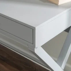 Office Furniture-Kirkland's Home 2-Drawer X-Frame Desk Gray