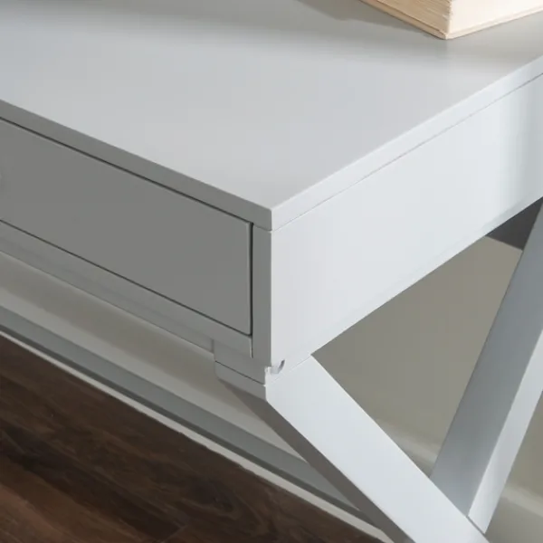 Office Furniture-Kirkland's Home 2-Drawer X-Frame Desk Gray