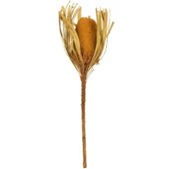 Stems & Bouquets-Kirkland's Home Dried And Dyed Jumbo Banksia Stems, Set Of 3 Gold