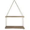 Shelves-Kirkland's Home Driftwood And Jute Rope Hanging Wall Shelf