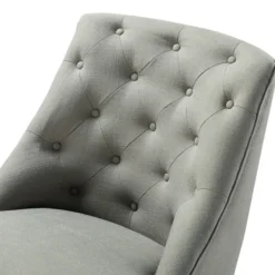 Office Furniture-Kirkland's Home Dylan Upholstered Office Chair Gray