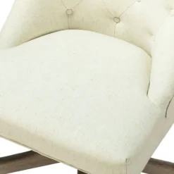Office Furniture-Kirkland's Home Dylan Upholstered Office Chair Ivory