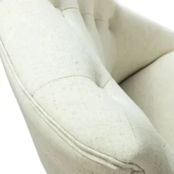 Office Furniture-Kirkland's Home Dylan Upholstered Office Chair Ivory