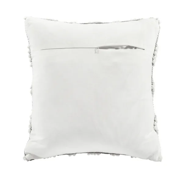 Pillows-Kirkland's Home Earl Gray Diamond Knot Tufted Throw Pillow Gray/White