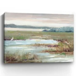 Canvas Art-Kirkland's Home Early Morning Magic Giclee Canvas Print, 48X36 In. Green/Tan
