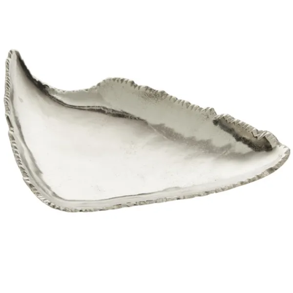 Decorative Trays-Kirkland's Home Earthy Abstract Cracked Decorative Tray Silver