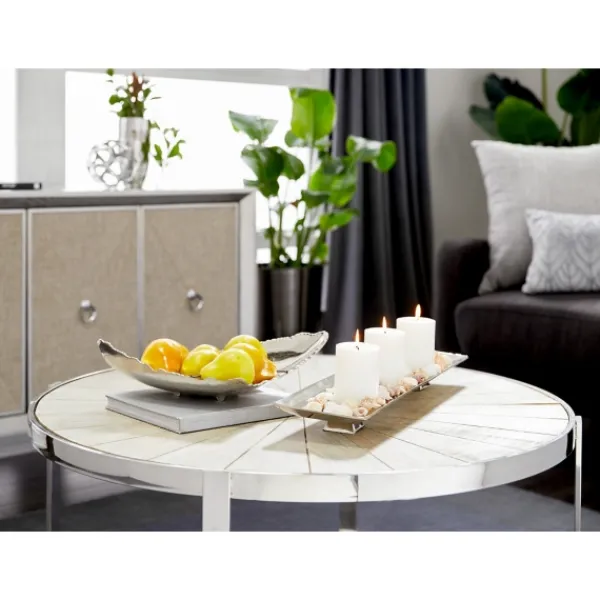 Decorative Trays-Kirkland's Home Earthy Abstract Cracked Decorative Tray Silver