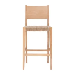 Bar Stools & Counter Height Stools-Kirkland's Home Earthy Basketweave Rubberwood Bar Stools, Set Of 2 Tan
