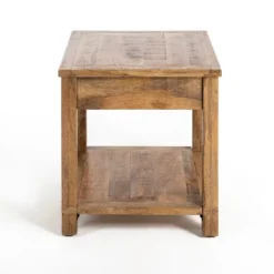 Accent & End Tables-Kirkland's Home Easton Mango Wood Side Table Brown