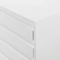 Dressers & Chests-Kirkland's Home Eco Pine Wood Channeled Drawer Dresser White