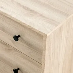 Dressers & Chests-Kirkland's Home Eden Light Birch Tapered Legs Dresser Ivory