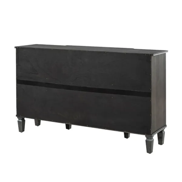 Cabinets & Sideboards-Kirkland's Home Eleanora Wood 4-Door Sideboard Gray
