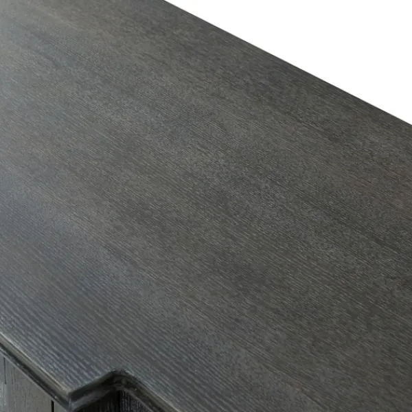 Cabinets & Sideboards-Kirkland's Home Eleanora Wood 4-Door Sideboard Gray