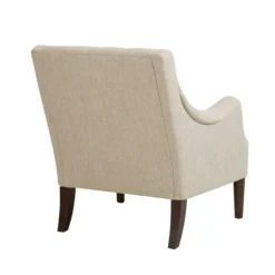 Accent Chairs-Kirkland's Home Elle Tufted Cream Accent Chair White