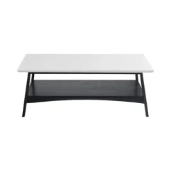 Coffee Tables-Kirkland's Home Ellis Black And White Wood Coffee Table Black/White