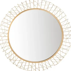Decorative Mirrors-Kirkland's Home Elsie Gold Abstract Wall Mirror