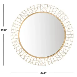 Decorative Mirrors-Kirkland's Home Elsie Gold Abstract Wall Mirror