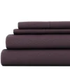 Bed Sheets-Kirkland's Home Embossed Checkered 3-Pc. Twin Sheet Set Purple