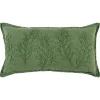 Pillows-Kirkland's Home Embroidered Botanical Pillow Green