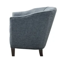 Accent Chairs-Kirkland's Home Emery Barrel Accent Chair Blue