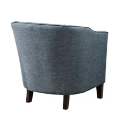 Accent Chairs-Kirkland's Home Emery Barrel Accent Chair Blue