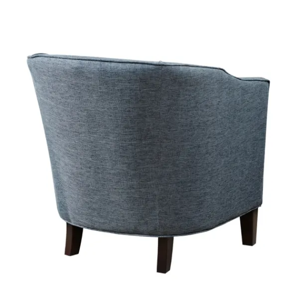 Accent Chairs-Kirkland's Home Emery Barrel Accent Chair Blue