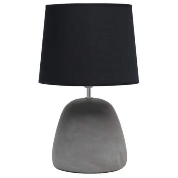 Table Lamps-Kirkland's Home Emma Concrete Table Lamp With Shade Black
