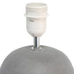 Table Lamps-Kirkland's Home Emma Concrete Table Lamp With Shade Black