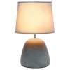 Table Lamps-Kirkland's Home Emma Concrete Table Lamp With Shade Gray