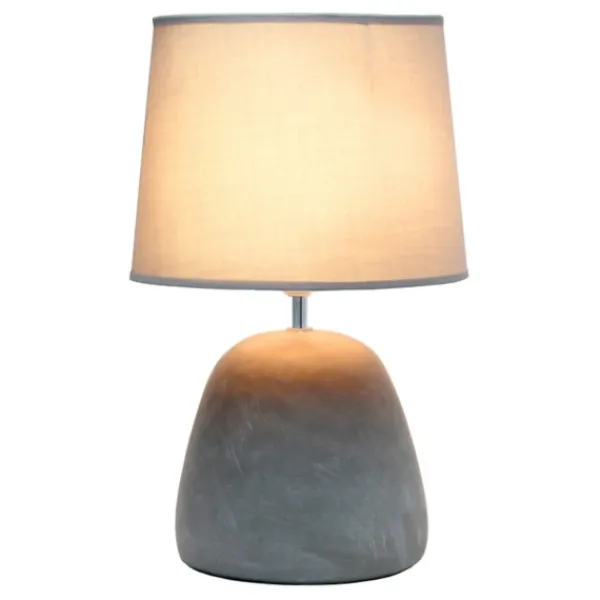 Table Lamps-Kirkland's Home Emma Concrete Table Lamp With Shade Gray