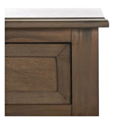 Accent & End Tables-Kirkland's Home Emory Natural Single Drawer Accent Table Black