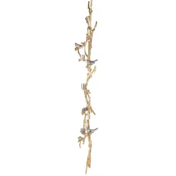 Wall Plaques-Kirkland's Home En Branches And Birds Metal Wall Plaque Gold