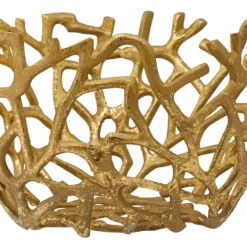Decorative Bowls & Jars-Kirkland's Home En Reef 2-Pc. Coastal Bowl Set Gold
