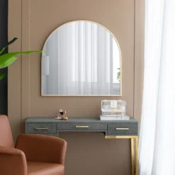 Decorative Mirrors-Kirkland's Home En Wide Arched Wall Mirror Gold