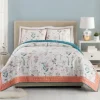 Quilts-Kirkland's Home English Garden Full/Queen 3-Pc. Quilt Set Blue/Orange/White