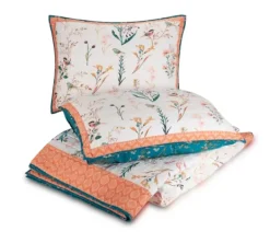 Quilts-Kirkland's Home English Garden Full/Queen 3-Pc. Quilt Set Blue/Orange/White