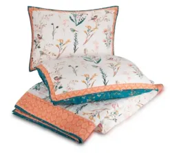 Quilts-Kirkland's Home English Garden King 3-Pc. Quilt Set Blue/Orange/White