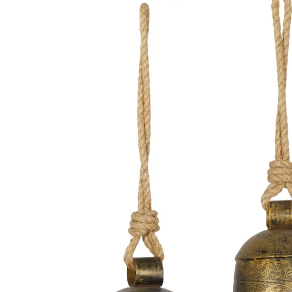 Decorative Accents-Kirkland's Home Engraved Hanging Decorative Bells, Set Of 3 Gold